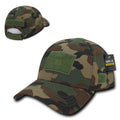 Tactical Operator Military Army Law Enforcement Low Crown Cotton Patch Caps Hats-WOODLAND-
