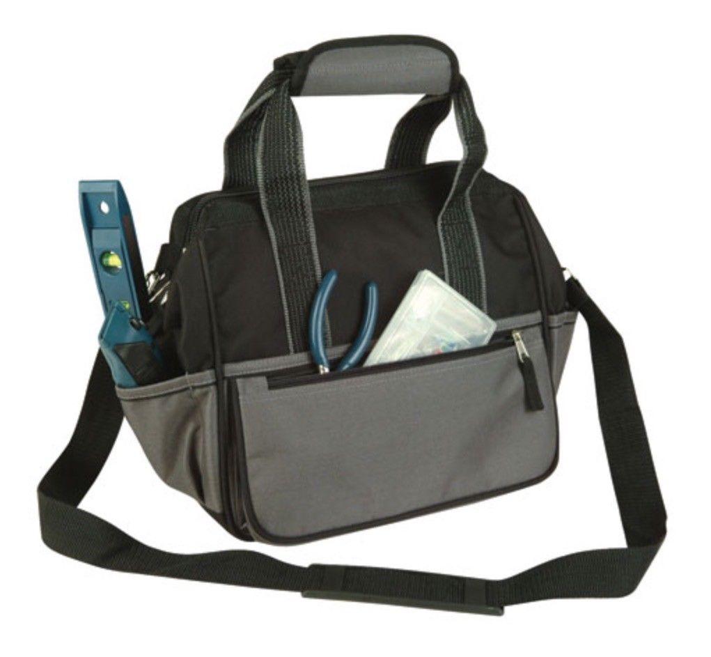 Tool Belt Waist Organizer Handyman Utility Multi Pockets Pouch Storage Garage-Dark Gray/Black-