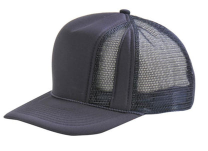 Trucker Front Mesh Blank Snapback Adjustable Hats Caps-DMC 001 ROYAL-