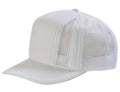 Trucker Front Mesh Blank Snapback Adjustable Hats Caps-DMC 016 WHITE-