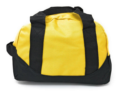 Casaba 12 inch Small Two Tone Duffle Travel Sport Gym Bags Carry-On Luggage-ROYAL / BLACK-