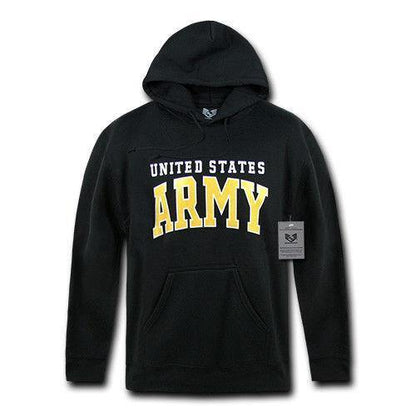 US Military Air Force Army Marines Coast Guard Navy Pullover Hoodie Sweatshirt-S46 - AIR FORCE - HEATHER GREY-Regular-Small