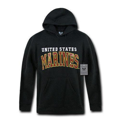 US Military Air Force Army Marines Coast Guard Navy Pullover Hoodie Sweatshirt-S46 - AIR FORCE - HEATHER GREY-Regular-Small