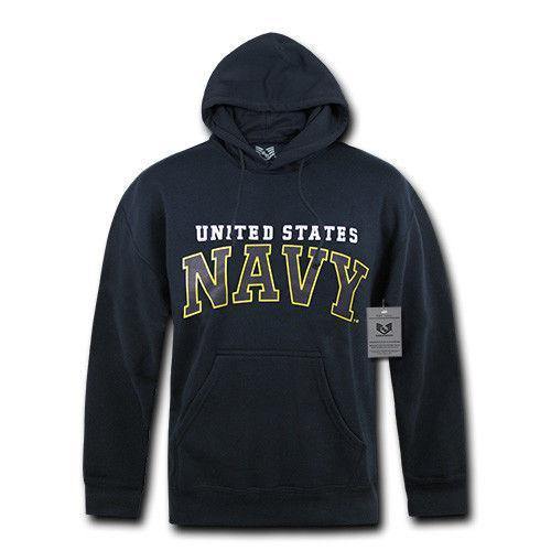 US Military Air Force Army Marines Coast Guard Navy Pullover Hoodie Sweatshirt-S46 - AIR FORCE - HEATHER GREY-Regular-Small