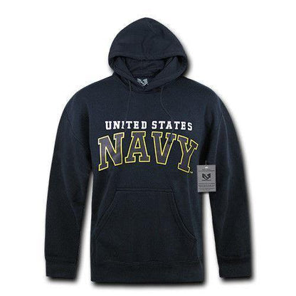 US Military Air Force Army Marines Coast Guard Navy Pullover Hoodie Sweatshirt-S46 - AIR FORCE - HEATHER GREY-Regular-Small