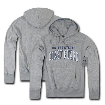 US Military Air Force Army Marines Coast Guard Navy Pullover Hoodie Sweatshirt-S46 - COAST GUARD - HEATHER GREY-Regular-Small