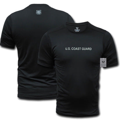 US Military Army Air Force Navy Training Workout Muscle Anti-Microbial T-Shirts-Army - Black-Small-S30
