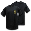 US Military Army Air Force USmc Marines Coast Guard Navy T-Shirt T-Shirts Tees-Army - Black-Large-S26
