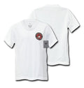 US Military Army Air Force USmc Marines Coast Guard Navy T-Shirt T-Shirts Tees-Marines Emblem - White-Small-S26
