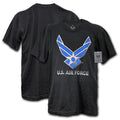 US Patriotic Military Army Air Force Marines Navy Law Enforcement T-Shirts Tees-Air Force 2 - Black-Medium-S27