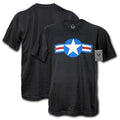 US Patriotic Military Army Air Force Marines Navy Law Enforcement T-Shirts Tees-Air Force 4 - Black-Medium-S27