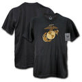 US Patriotic Military Army Air Force Marines Navy Law Enforcement T-Shirts Tees-Marines 2 - Black-Medium-S27