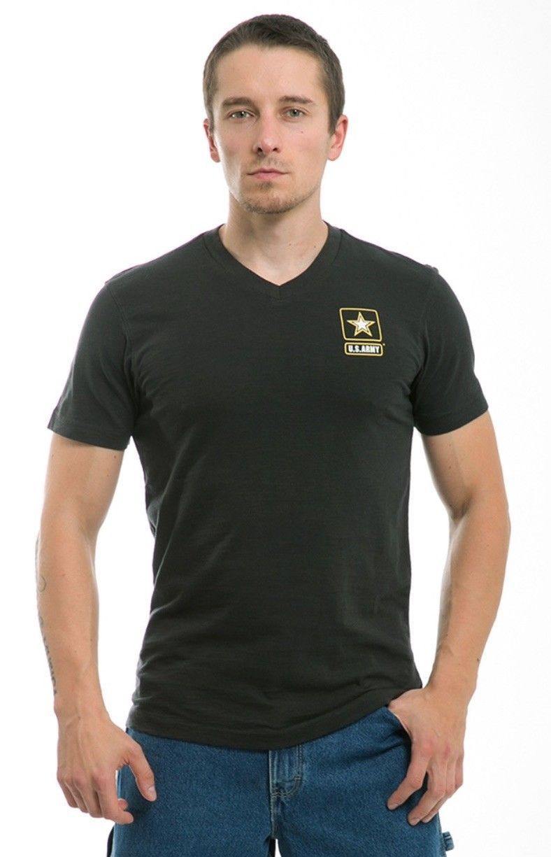 Rapid Dominance US Patriotic Military V-Neck Army Air Force Coast Guard Marines Navy T-Shirts-Air Force - Navy-Regular-Small