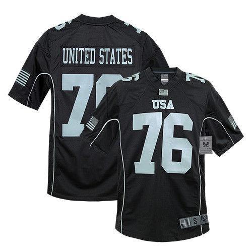 Rapid Dominance Sports Practice Graphic USA Football Jersey-USA-Black-Small-