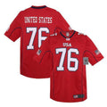 Rapid Dominance Sports Practice Graphic USA Football Jersey-USA-Red-Small-