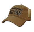 USA American Flag United We Stand Gadsden Baseball Dad Caps Hats Cotton Polo-A03-Coyote-Freedom Isn't Free-