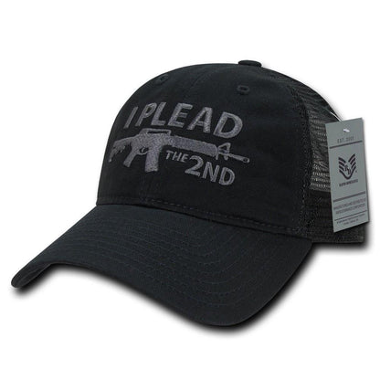 USA Flag Freedom United Patriotic Military Relaxed Fit Trucker Baseball Cap Hats-Freedom - Black-