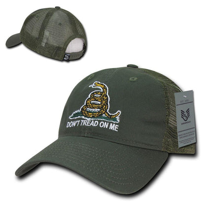 USA Flag Freedom United Patriotic Military Relaxed Fit Trucker Baseball Cap Hats-Freedom - Black-