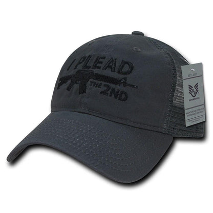 USA Flag Freedom United Patriotic Military Relaxed Fit Trucker Baseball Cap Hats-Freedom - Black-
