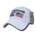 USA Flag Freedom United Patriotic Military Relaxed Fit Trucker Baseball Cap Hats-Freedom - white-