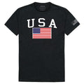 USA Flag Patriotic United We Stand Thin Red Line Freedom Cotton T-Shirts-USA2-Regular-Small