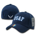 Rapid Dominance USA Military Law Enforcement Flexfit Fitted Embroidered Baseball Dad Caps Hats-Air Force - Navy-S/M-