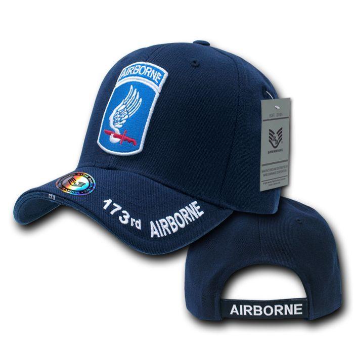 Rapid Dominance USA Veteran Military Army Air Force Navy Marines Coast Guard Baseball Hats Caps-173rd Airborne - Navy-
