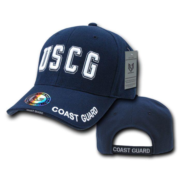 Rapid Dominance USA Veteran Military Army Air Force Navy Marines Coast Guard Baseball Hats Caps-USCG - Navy-