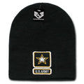 Rapid Dominance Military Logos Short Beanies Knit Cap Hats Winter-Army Star - Black-