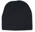 Warm Winter 8' Beanies Classic Essentials Hats Skull Caps Acrylic Ski Unisex-Black-