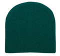 Warm Winter 8' Beanies Classic Essentials Hats Skull Caps Acrylic Ski Unisex-Dark Green-