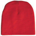 Warm Winter 8' Beanies Classic Essentials Hats Skull Caps Acrylic Ski Unisex-Red-