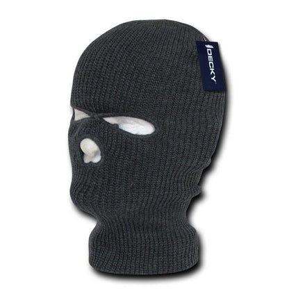 Decky Warm Winter Balaclava 3 Hole Face Masks Beanies Ski Motorcycle Biker Tactical-Black-