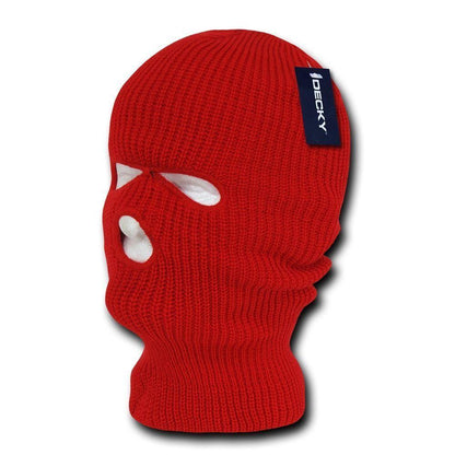 Decky Warm Winter Balaclava 3 Hole Face Masks Beanies Ski Motorcycle Biker Tactical-Black-