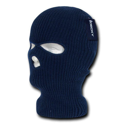 Decky Warm Winter Balaclava 3 Hole Face Masks Beanies Ski Motorcycle Biker Tactical-Navy-