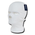 Decky Warm Winter Balaclava 3 Hole Face Masks Beanies Ski Motorcycle Biker Tactical-White-