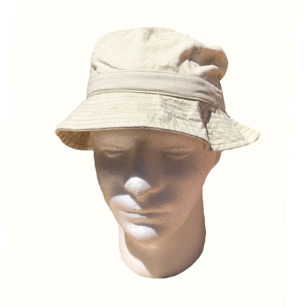 Washed Cotton Sun Bucket Boonie Hats Caps Fitted Sizes Solid /Camo Fishermans Beach-Large-Black (washed)-