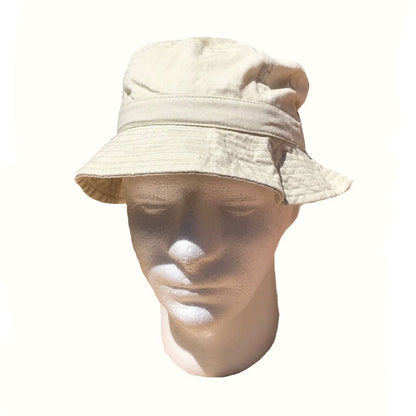 Washed Cotton Sun Bucket Boonie Hats Caps Fitted Sizes Solid /Camo Fishermans Beach-Large-Black (washed)-