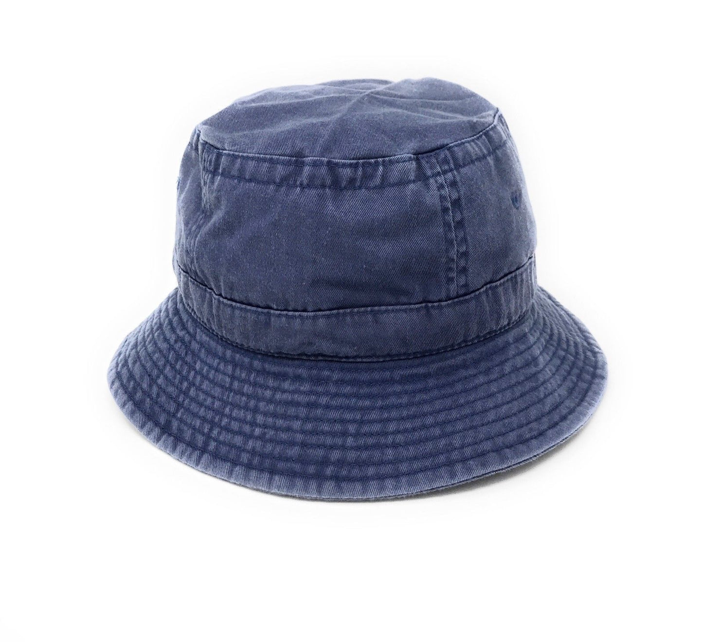 Washed Cotton Sun Bucket Boonie Hats Caps Fitted Sizes Solid /Camo Fishermans Beach-Large-Black (washed)-