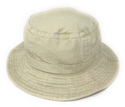 Washed Cotton Sun Bucket Boonie Hats Caps Fitted Sizes Solid /Camo Fishermans Beach-Large-Black (washed)-