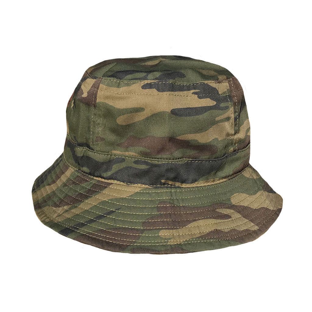 Washed Cotton Sun Bucket Boonie Hats Caps Fitted Sizes Solid /Camo Fishermans Beach-Large-Black (washed)-