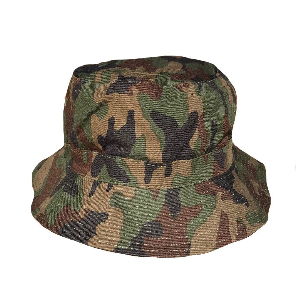 Washed Cotton Sun Bucket Boonie Hats Caps Fitted Sizes Solid /Camo Fishermans Beach-Large-Black (washed)-