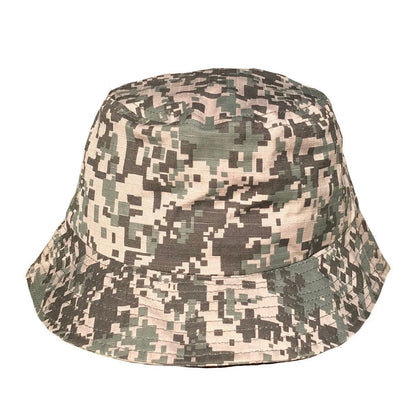 Washed Cotton Sun Bucket Boonie Hats Caps Fitted Sizes Solid /Camo Fishermans Beach-Large-Black (washed)-