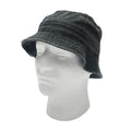 Washed Cotton Sun Bucket Boonie Hats Caps Fitted Sizes Solid /Camo Fishermans Beach-Large-Black (washed)-