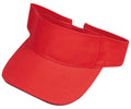 Washed Sandwich Cotton Visor Sun Hat Baseball Cap Bill Golf Tennis Summer Beach-RED/BLACK-