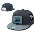 Whang California Cali Republic Bear Cali Flag Snapbacks Snapback Caps Hats-Charcoal / Grey-