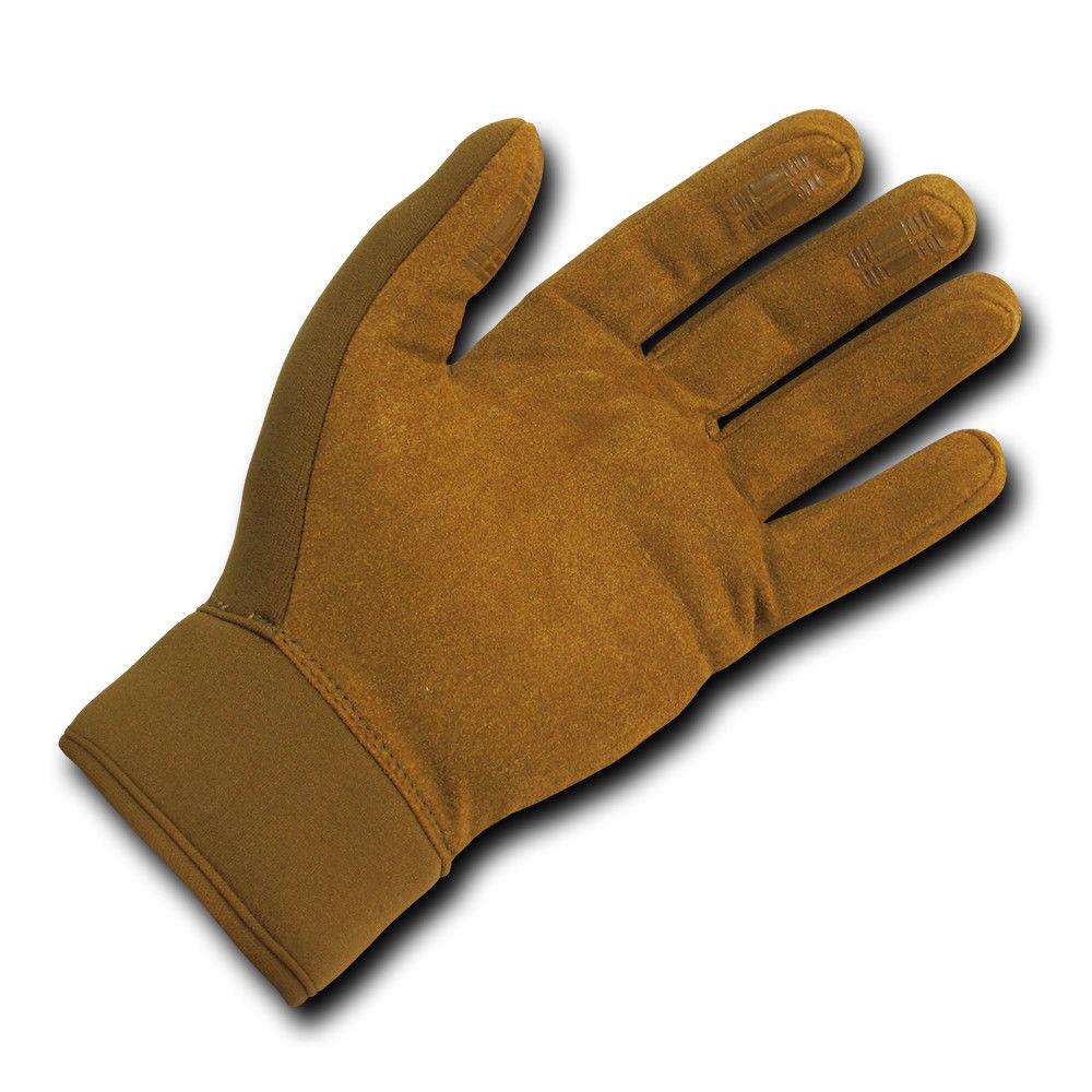 Winter Neoprene Outdoor Work Patrol Military Moisture Protection Gloves-Black-Small-