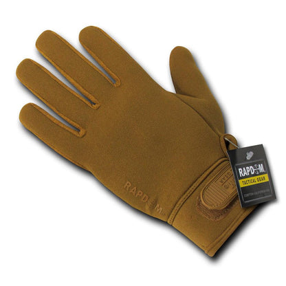Winter Neoprene Outdoor Work Patrol Military Moisture Protection Gloves-Black-Small-