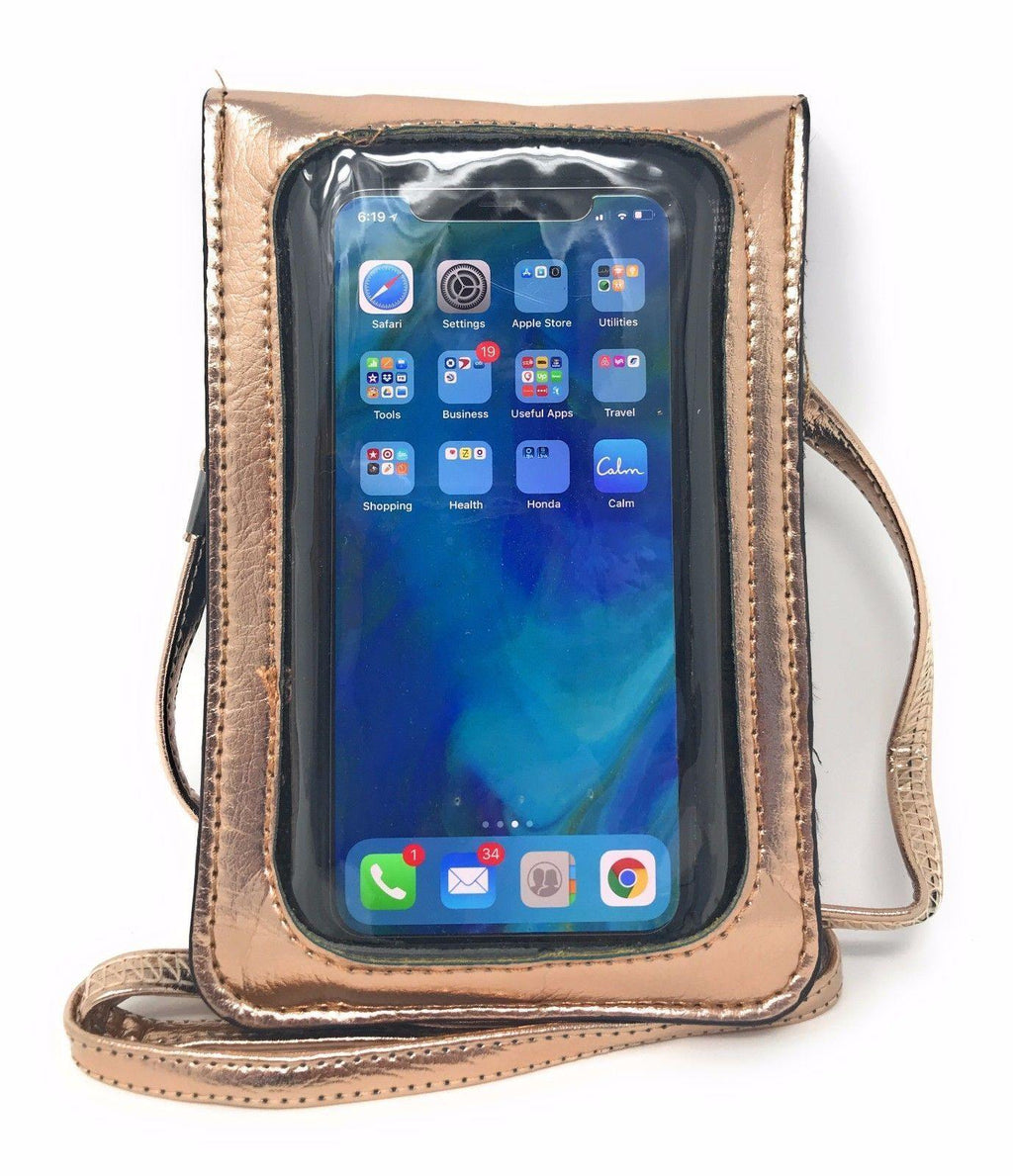 Touch Screen Crossbody Women Cell Phone Purse - Cross Body With Shoulder  Strap Bag - RFID Wallet Keeps Cash, Credit Cards, Phone Screens Safe - Rose  - Walmart.com