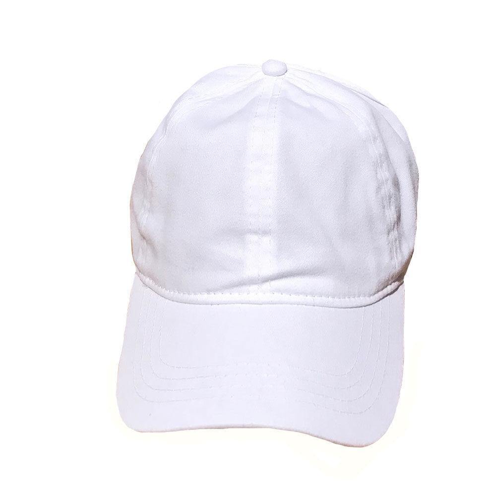 100% Cotton Ponytail Visor Baseball Caps Hats Flex Elastic Closure Womens Girls-RED-